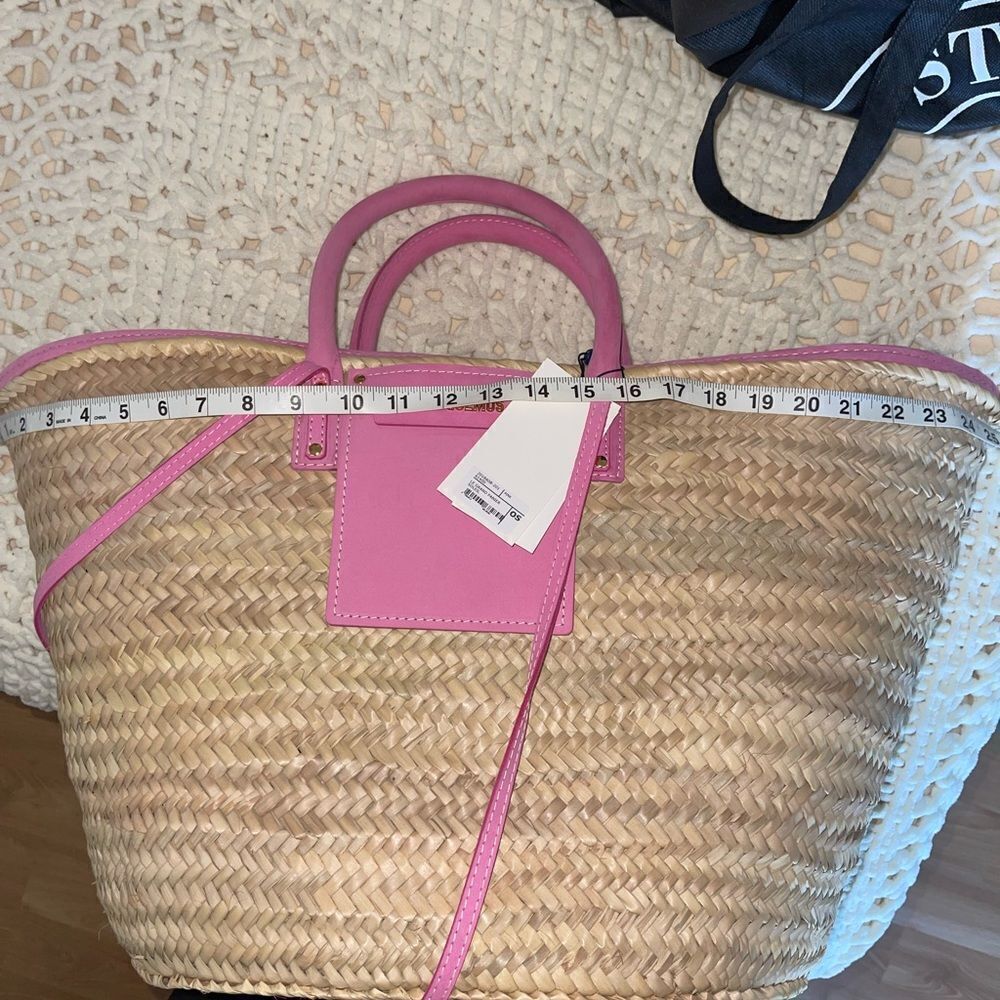 JACQUEMUS Pink Le Grand Panier Soleil Tote Bag JACQUEMUS Le Grand Panier Soleil - Picture 7 of 16